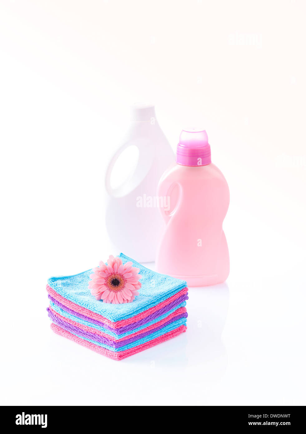 cleaning agent, bleach or fabric softener Stock Photo Alamy