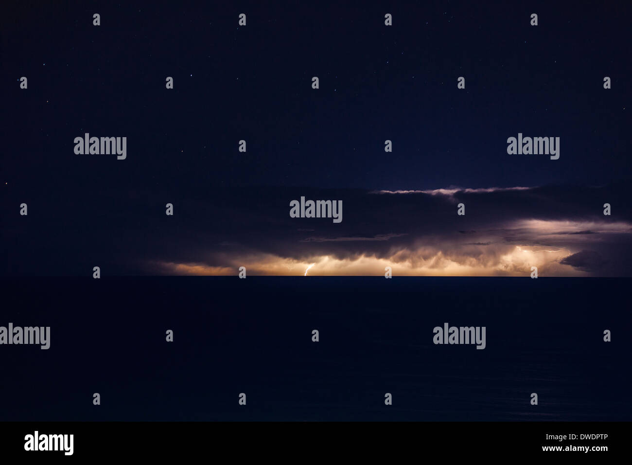 Lightning in the sea Stock Photo - Alamy