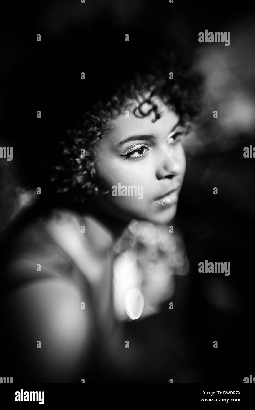 Black afro american Black and White Stock Photos & Images - Alamy