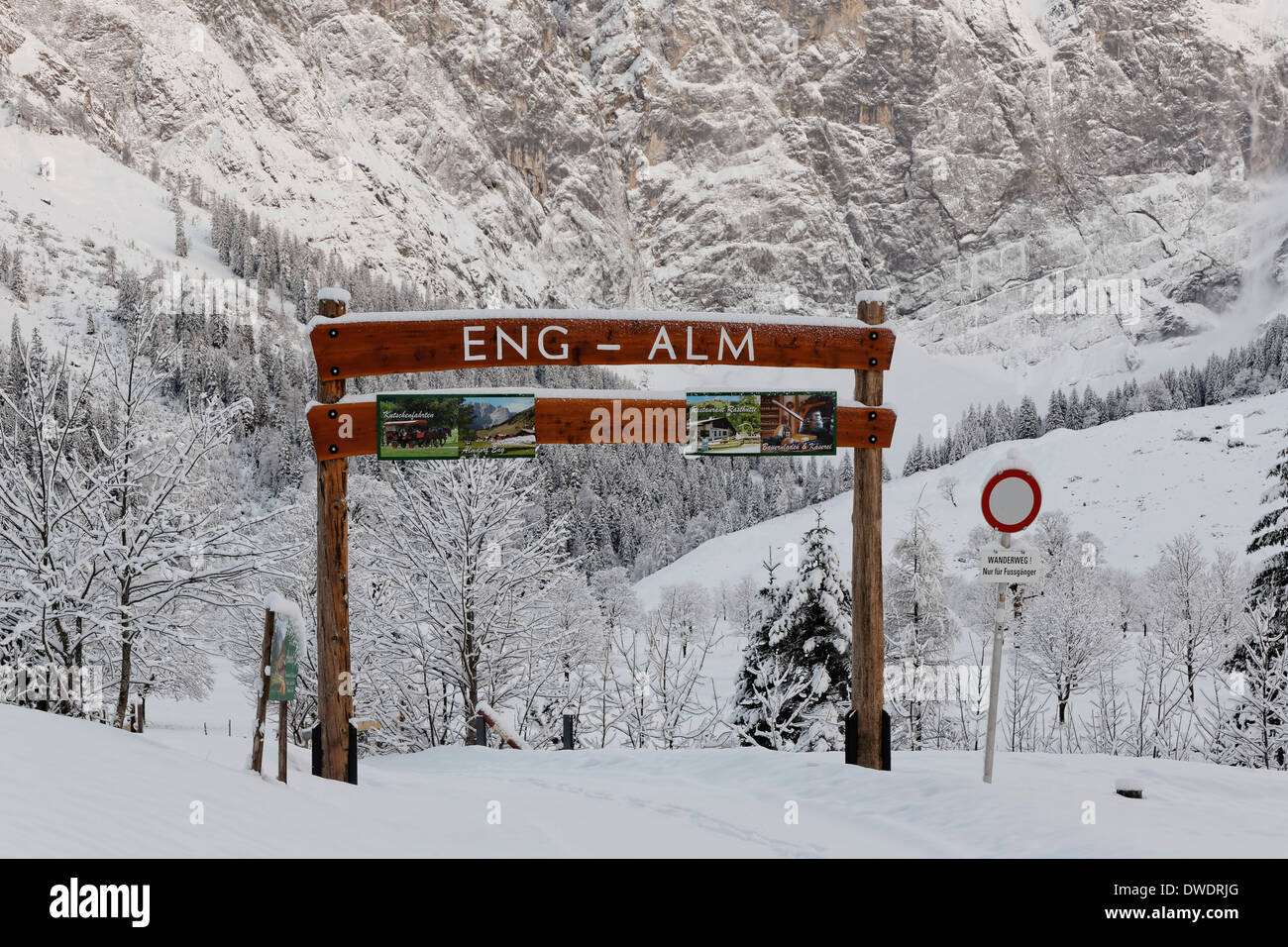 Entrance portal to eng alm hi-res stock photography and images - Alamy