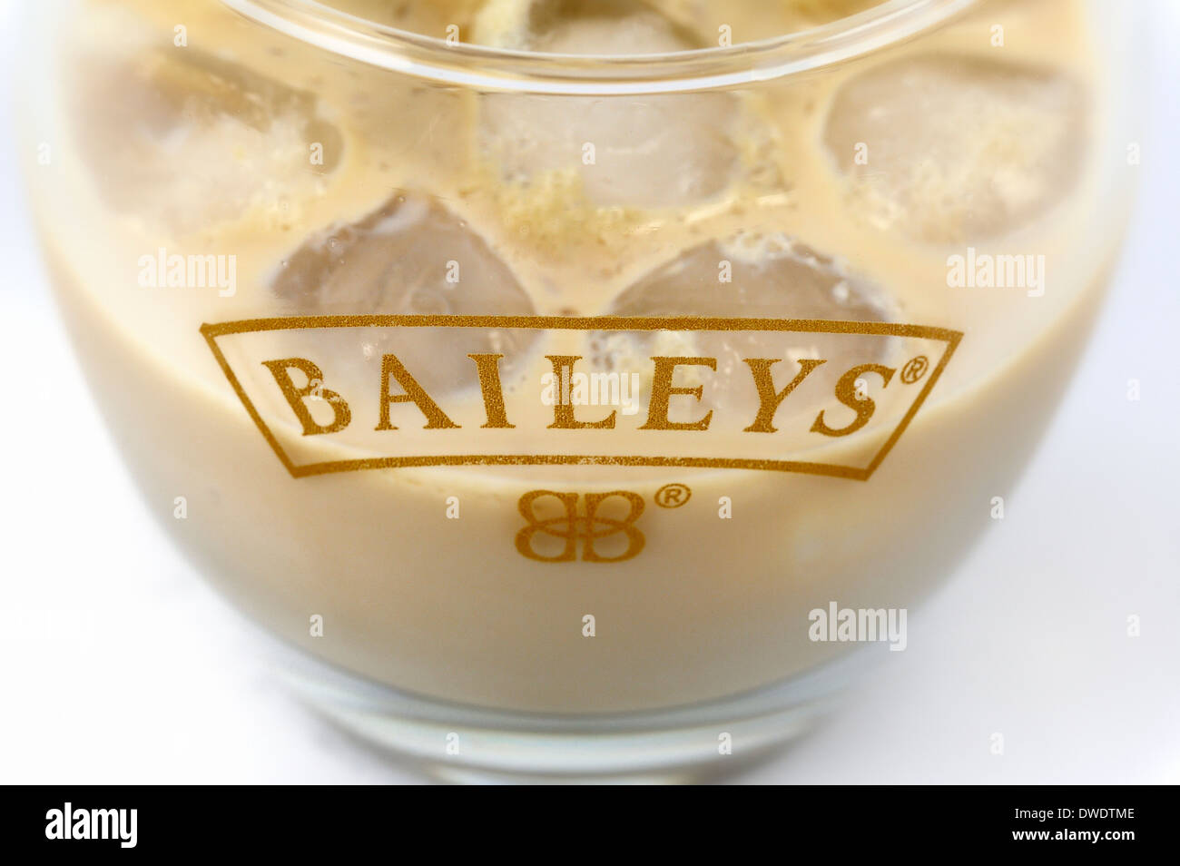 Baileys with ice Stock Photo