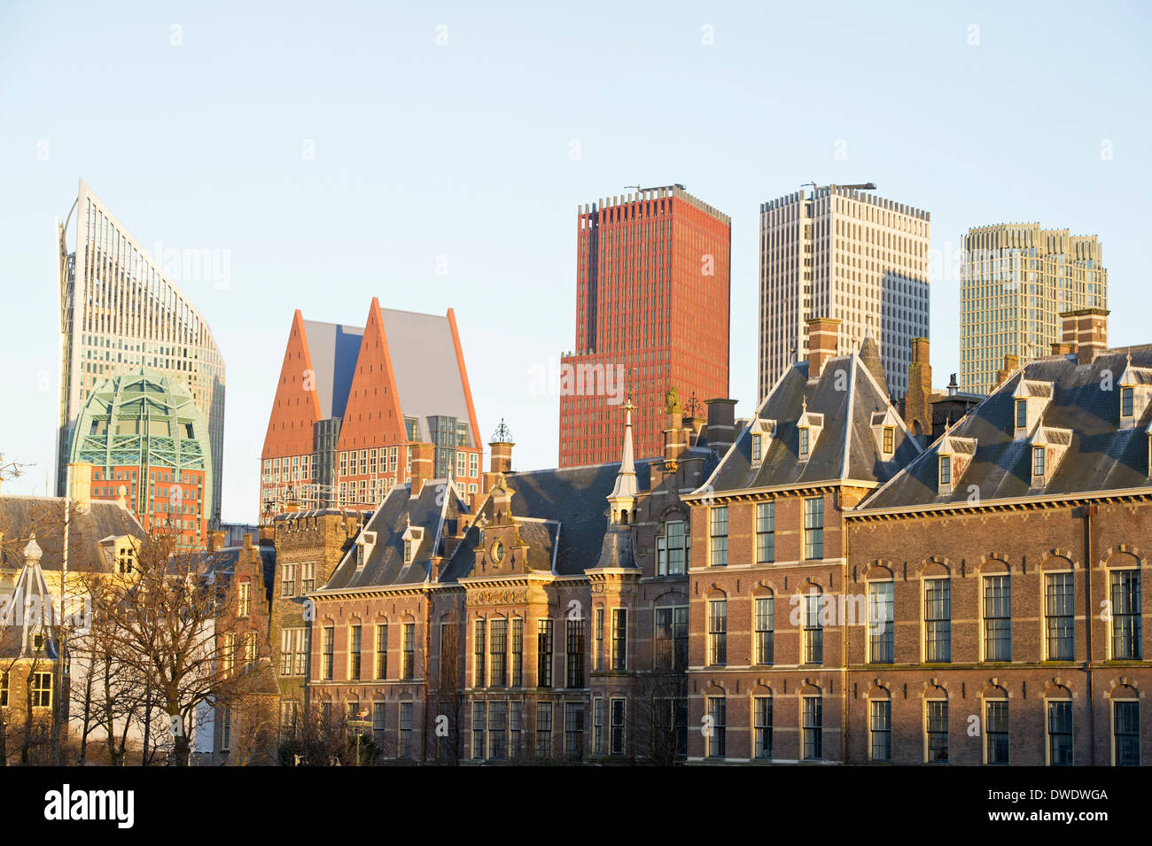 Holland-The skyline of The Hague Stock Photo