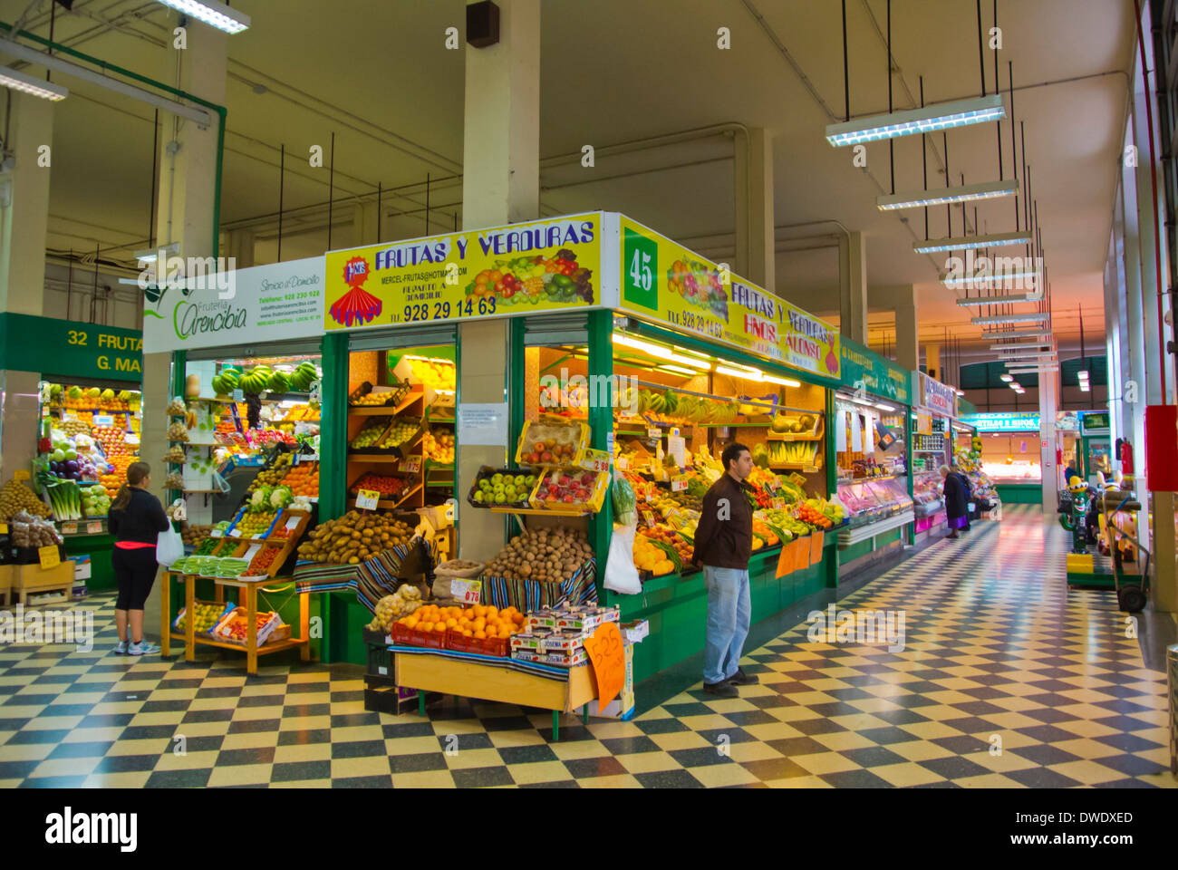 Mercado Central market hall, Las Palmas de Gran Canaria, the Canary  Islands, Spain, Europe Stock Photo - Alamy