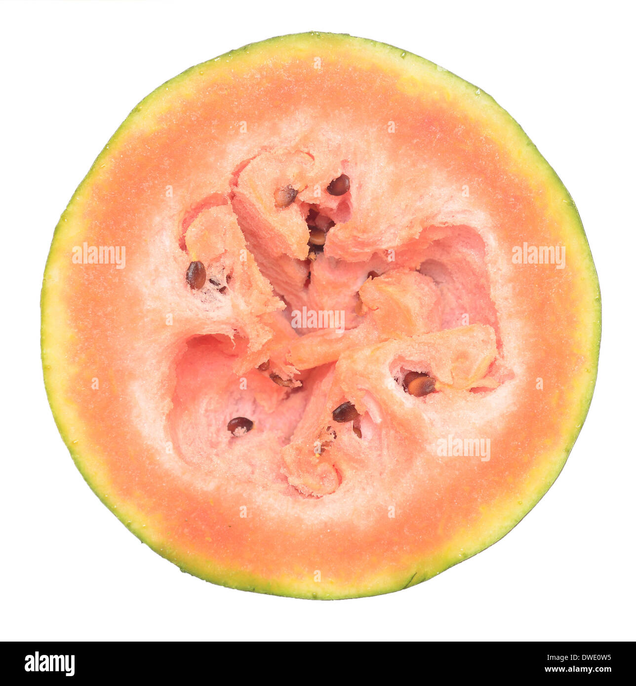overripe watermelon isolated on white background Stock Photo - Alamy