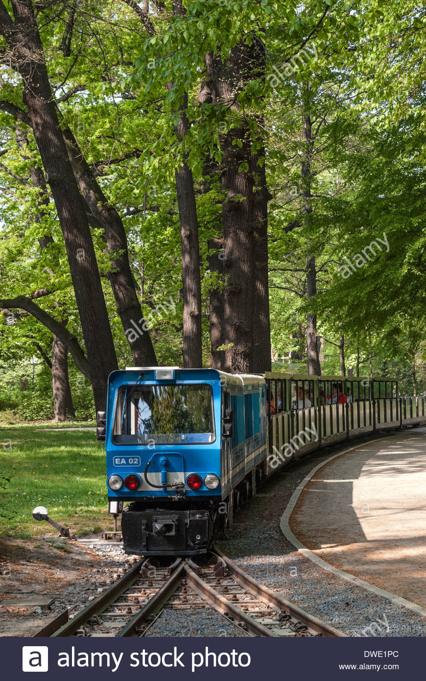 Miniature Railway At The Grossen Garten In Dresden Known As The