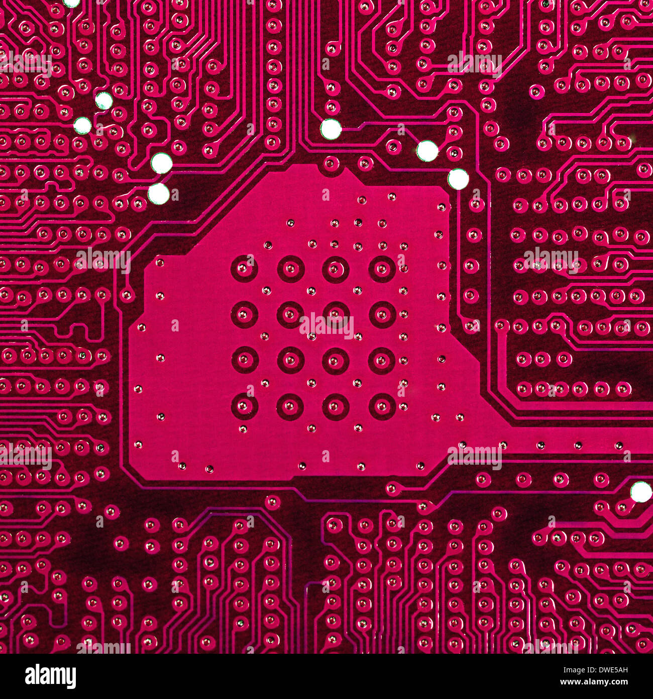 Red electronic circuit board Stock Photo Alamy