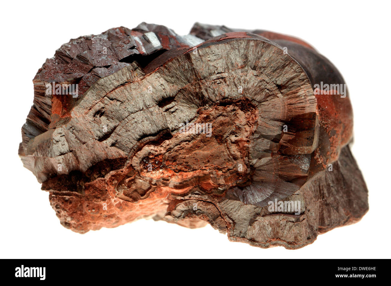 Hematite / Haematite (principal ore of iron) Kidney Ore Stock Photo