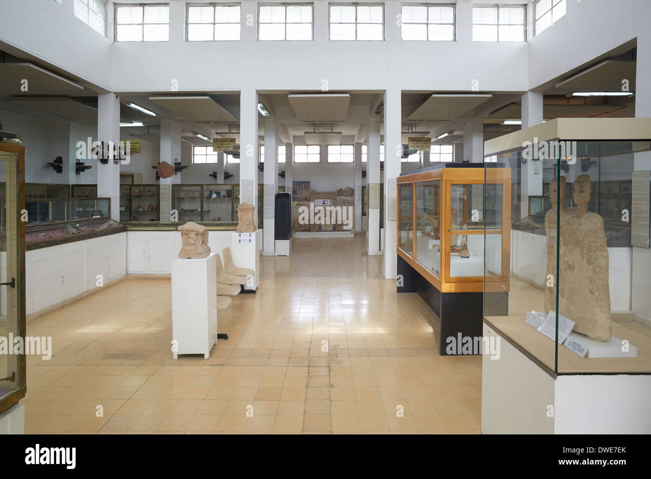 Jordan Archaeological Museum interior in Amman, Jordan Stock Photo