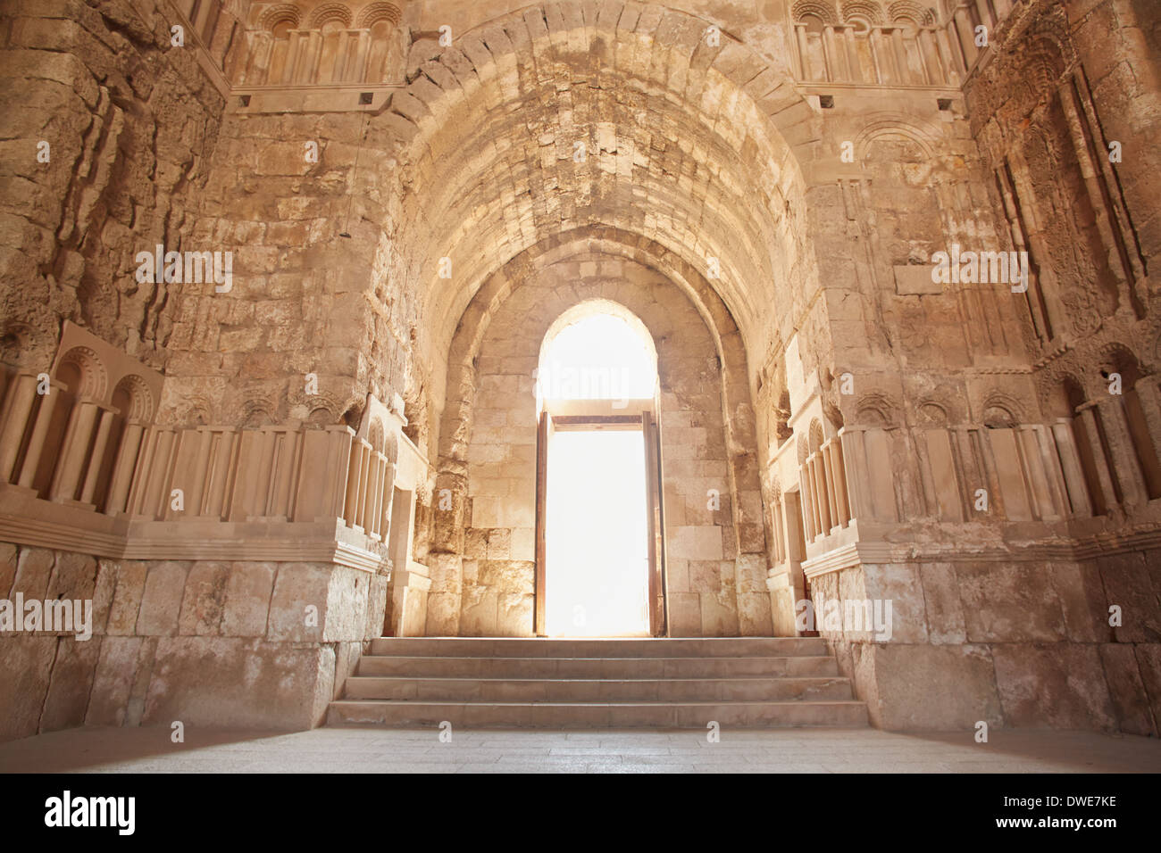 The Umayyad Palace interior in Amman, Jordan Stock Photo