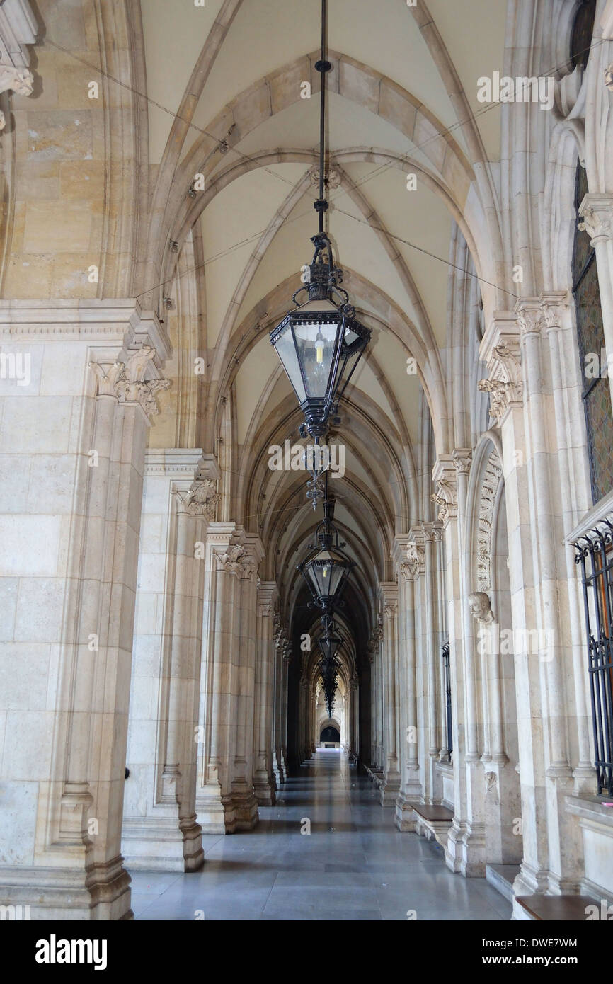 A row of arches, columns, and lamps Stock Photo - Alamy