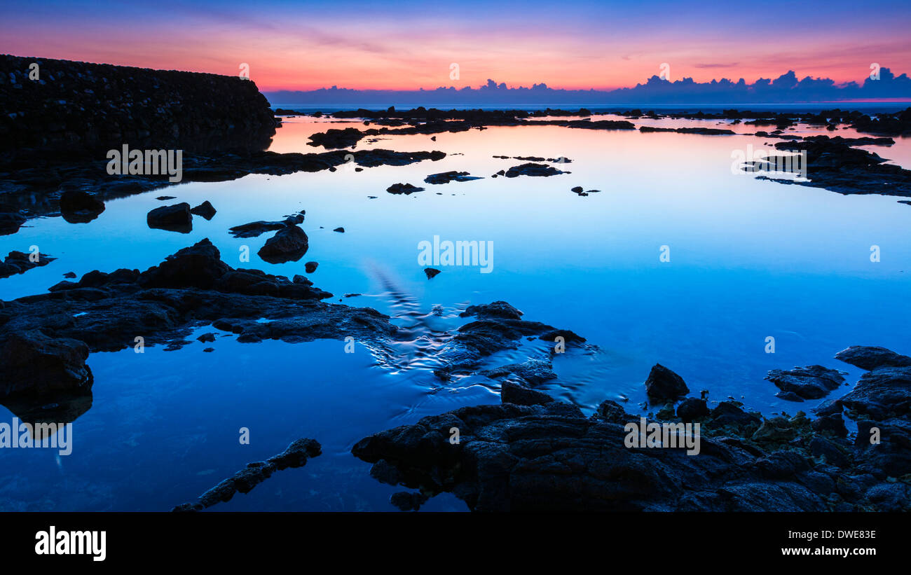 Sunset At Hapaiali I Heiau Temple For Elevating Chiefs In Keauhou Kona Coast The Big Island Hawaii Usa Stock Photo Alamy