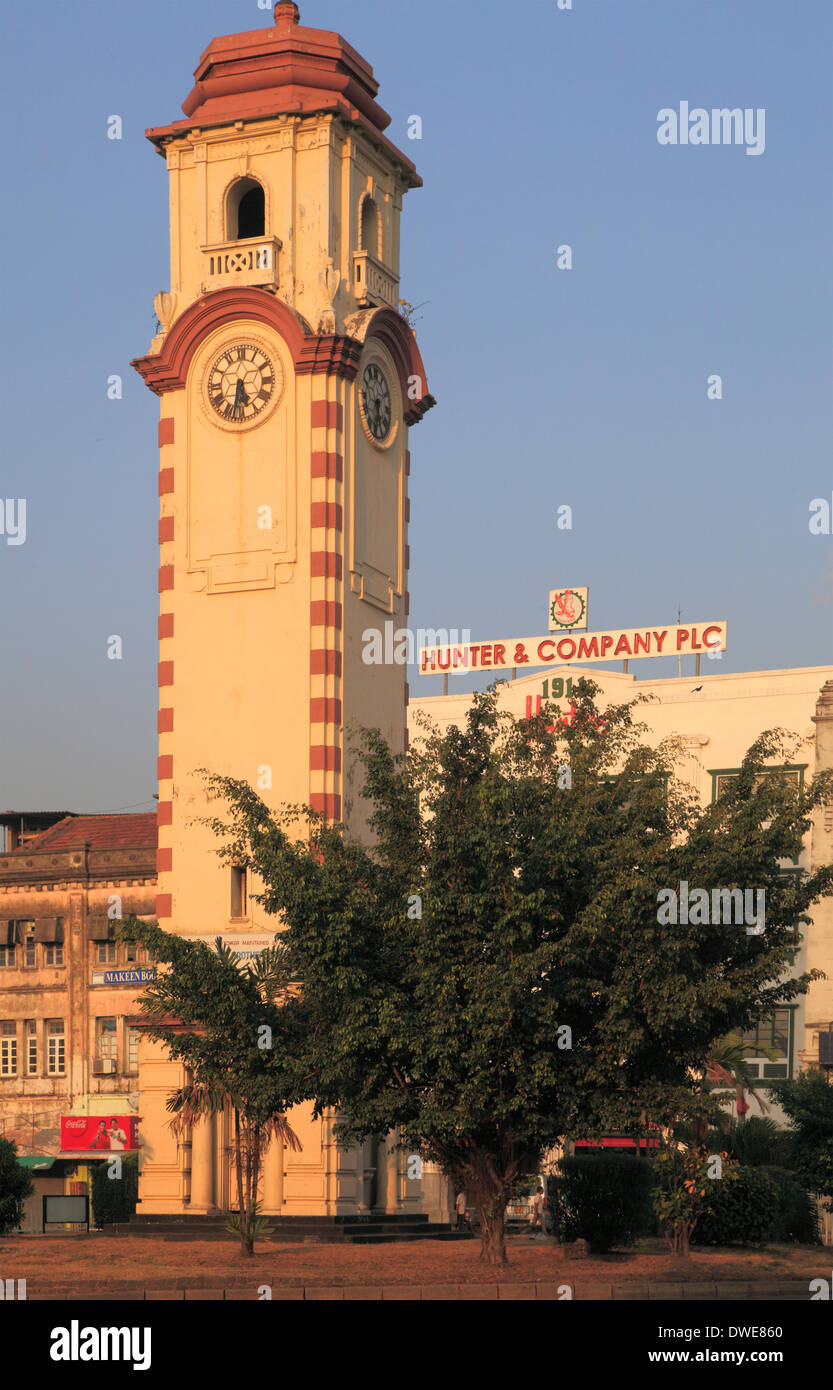 Sri Lanka; Colombo, Pettah, Clock Tower, Stock Photo