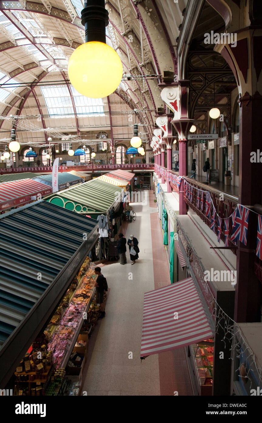 Inside the Market Hall in Derby City Centre, Derbyshire England UK ...