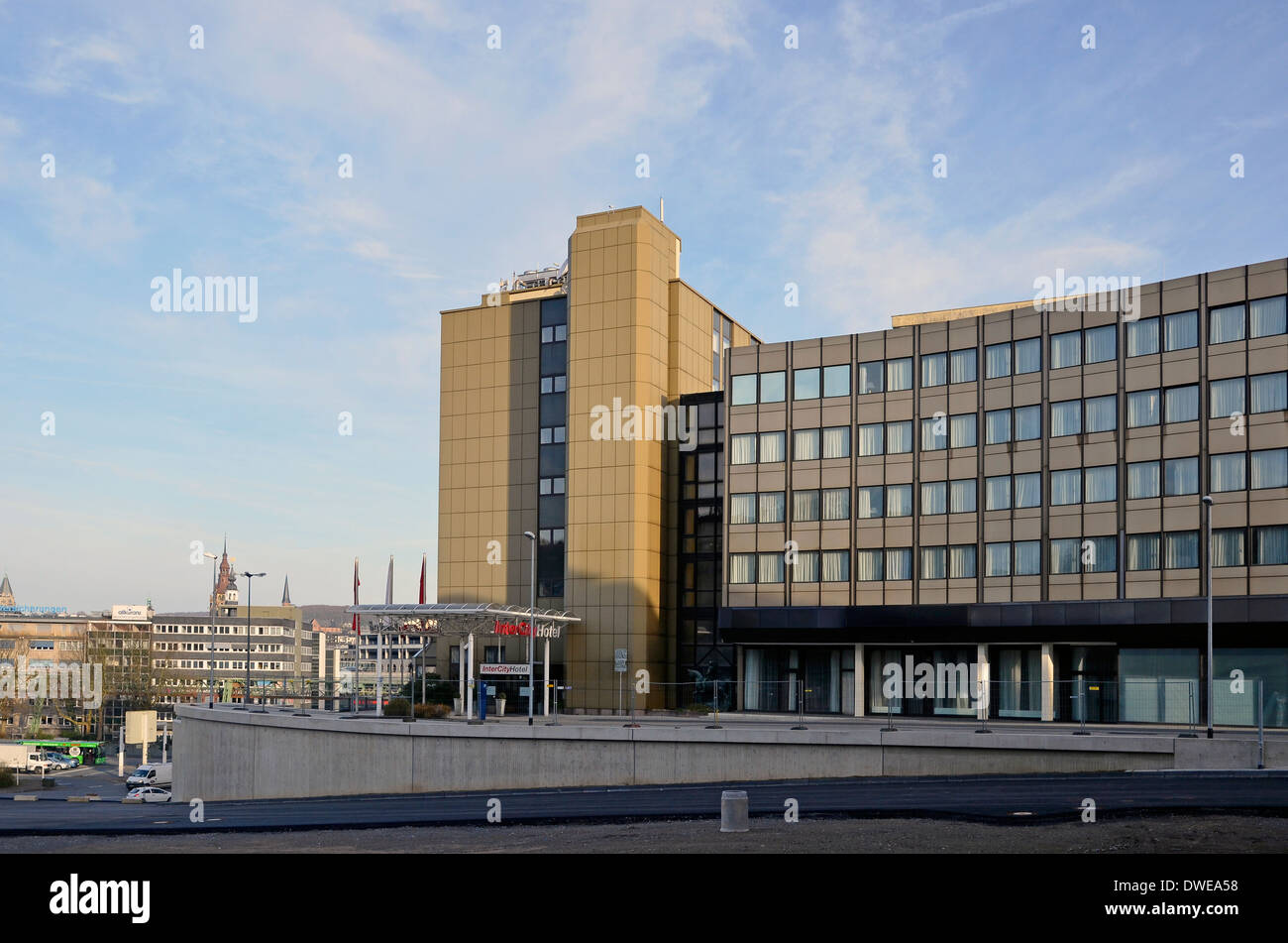 Intercity Hotel in Wuppertal, Germany stands near the Hauptbahnhof. Stock Photo