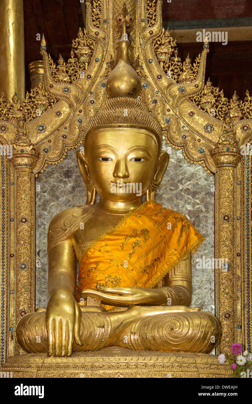 Nga Phe Kyaung Monastery at Inle Lake in Myanmar (Burma) Stock Photo