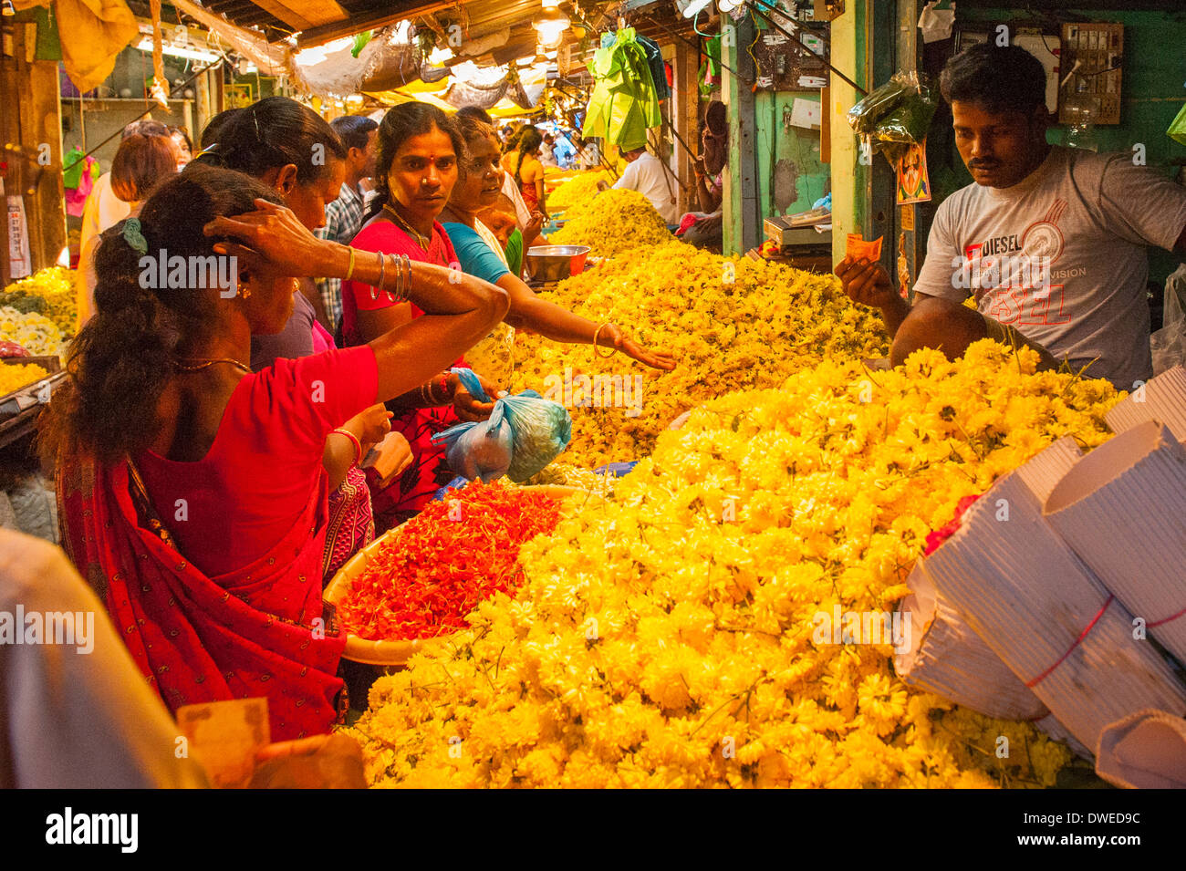 India Tamil Nadu Pondicherry Puducherry street market vendor man male
