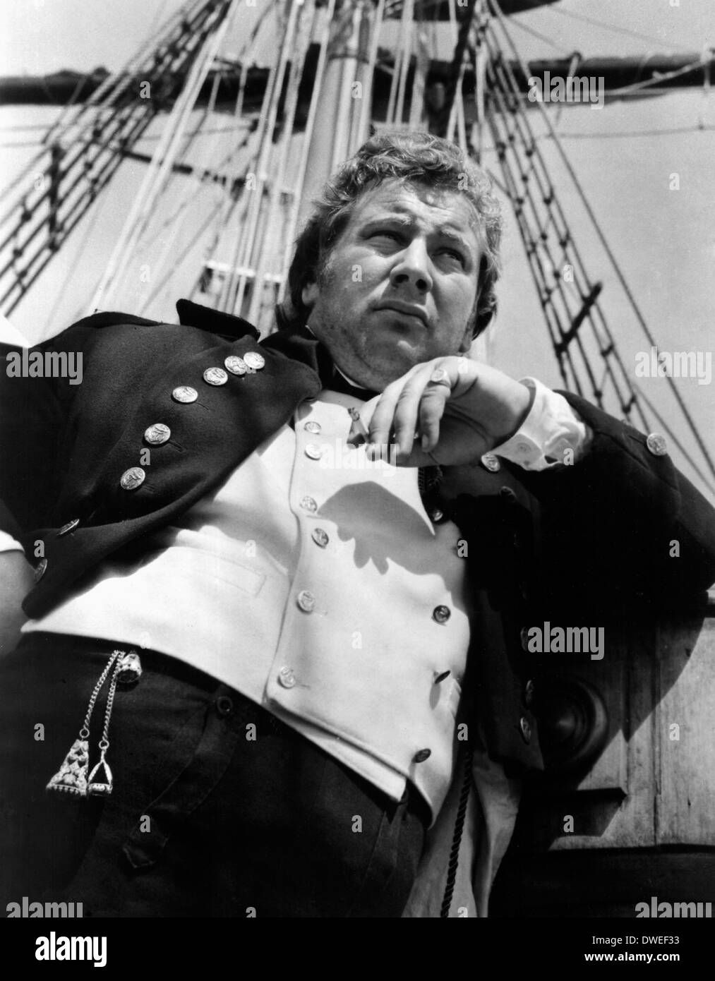 Peter Ustinov, on-set of the Film, 'Billy Budd' also directed by Peter Ustinov, 1962 Stock Photo