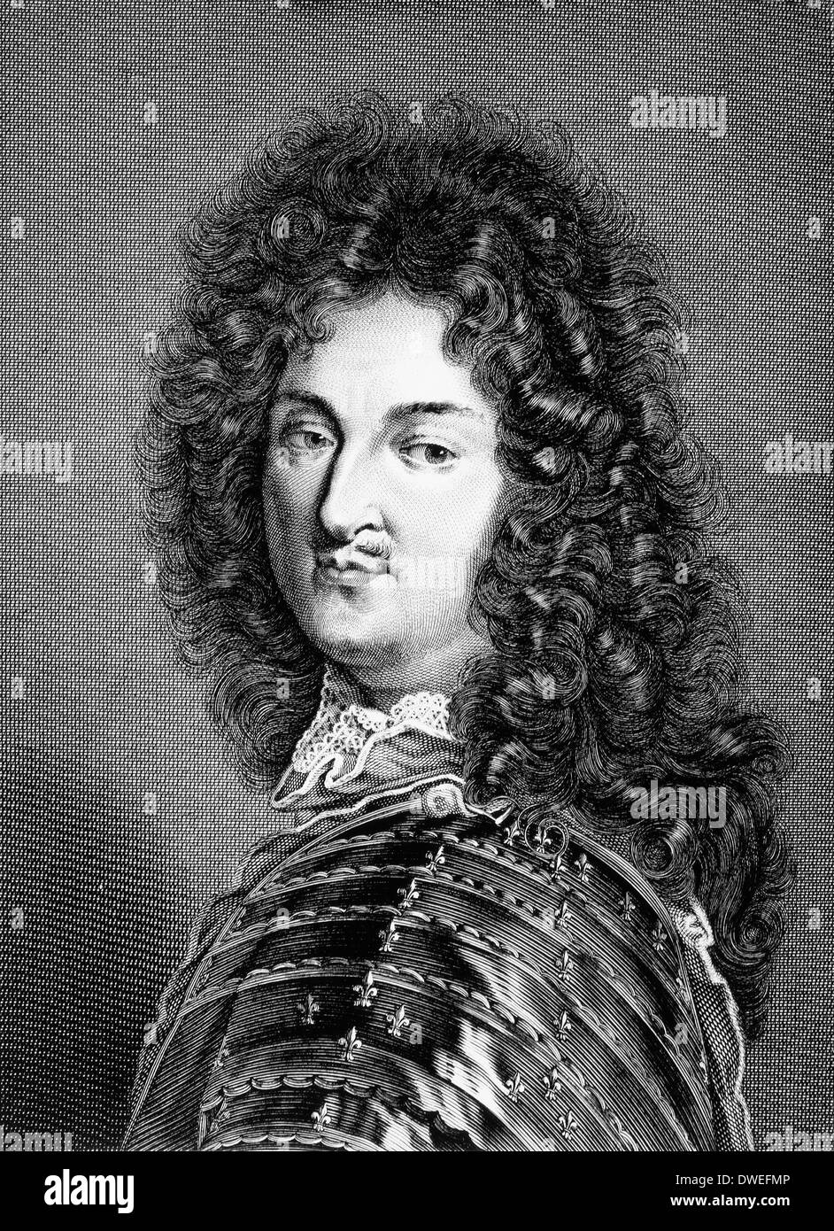Louis XIV (1638-1715), King of France 1643-1715, Portrait Stock Photo