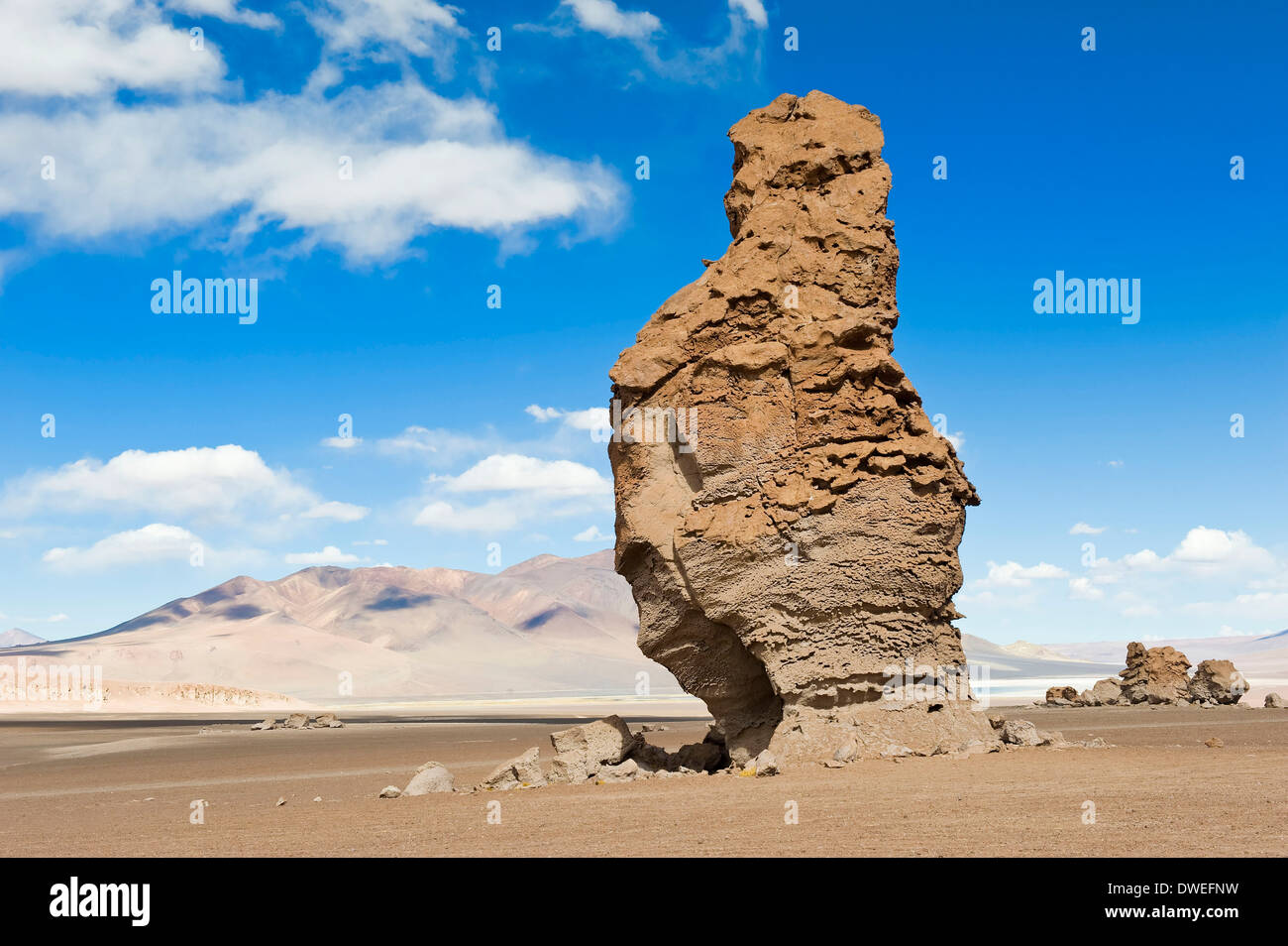 Stone pillars, Atacama desert Stock Photo