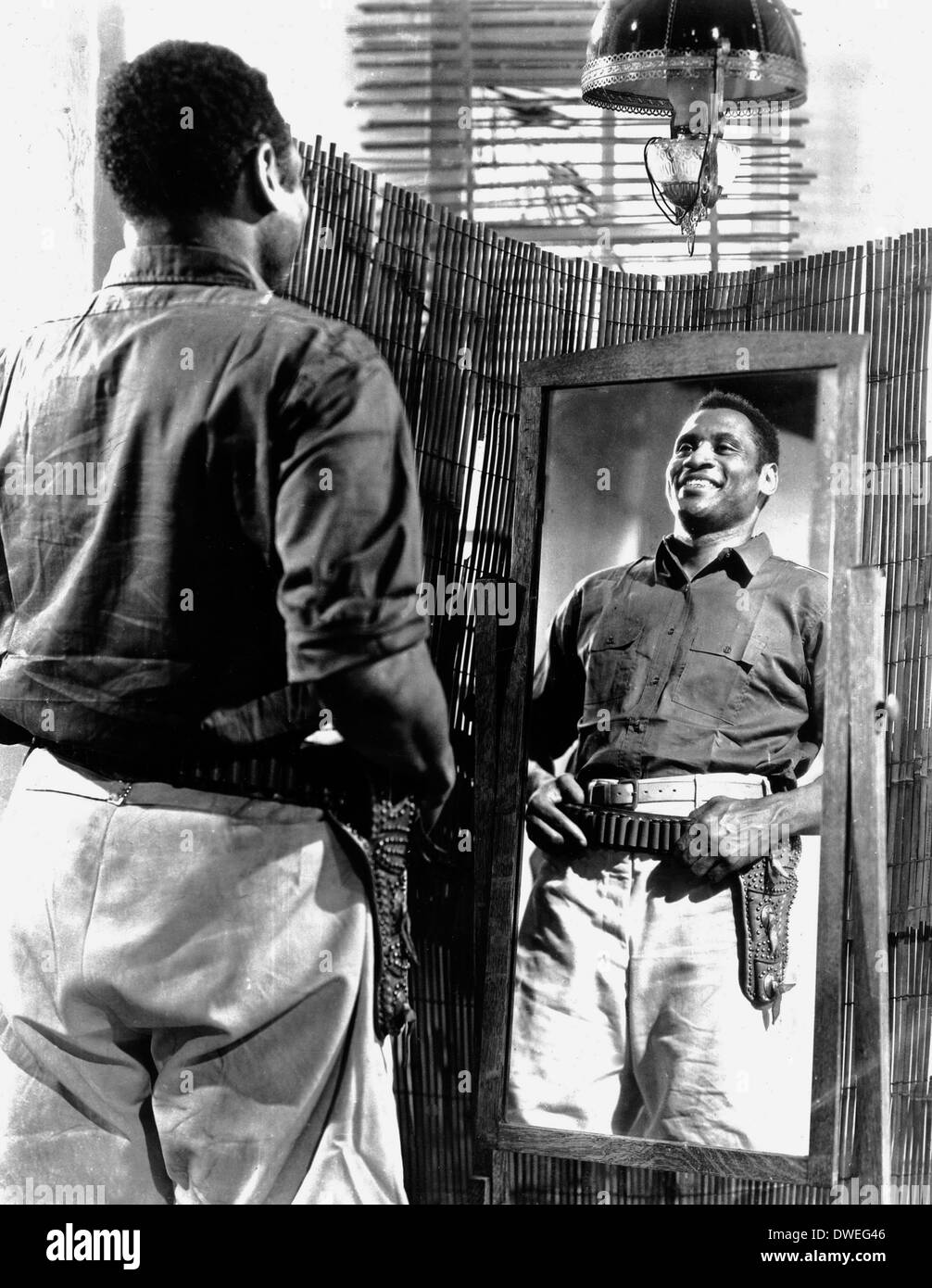 Paul Robeson, on-set of the Film, 'The Emperor Jones' directed by Dudley Murphy, 1933 Stock Photo