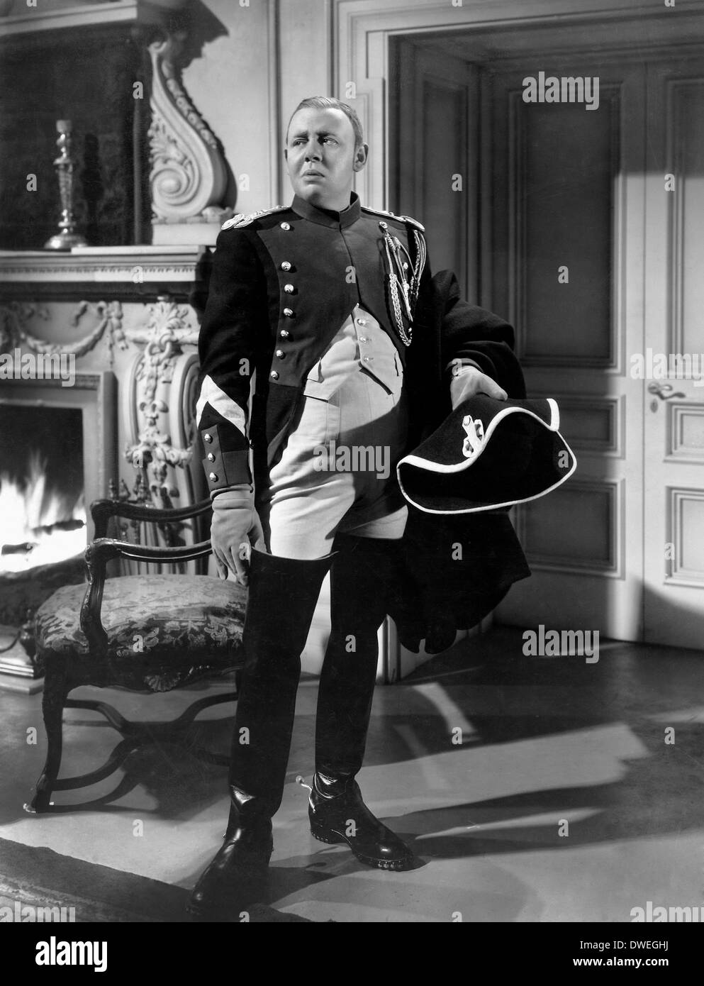 Charles Laughton, on-set of the Film, "Les Miserables" directed by Richard Boleslawski, 1935