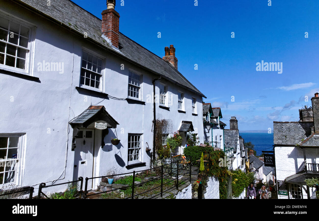The village of Clovelly, Devon, England Stock Photo