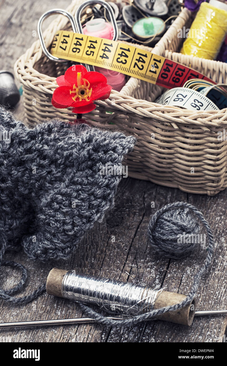 deprecated tools for sewing Stock Photo Alamy