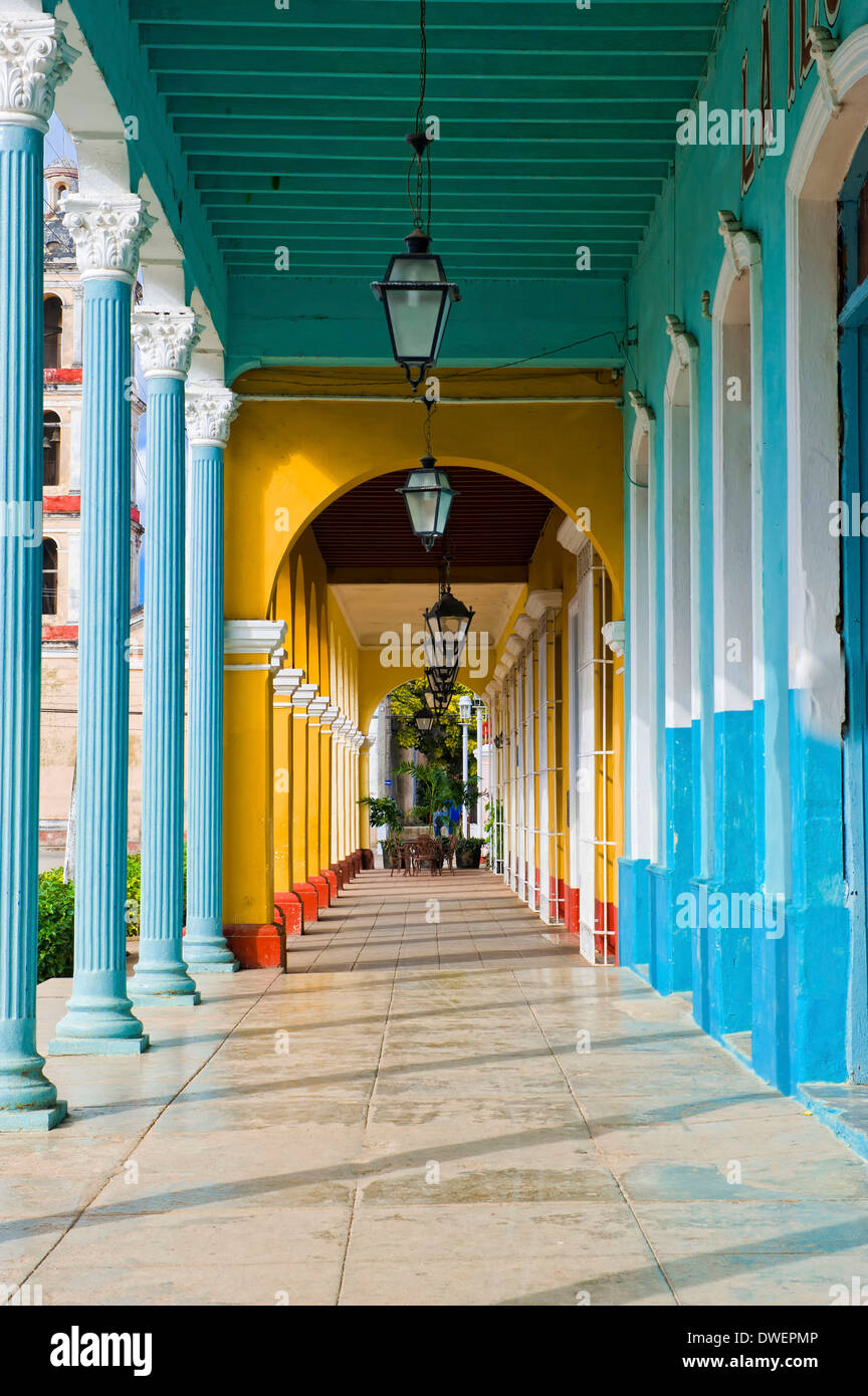 Colonial houses, Remedios Stock Photo