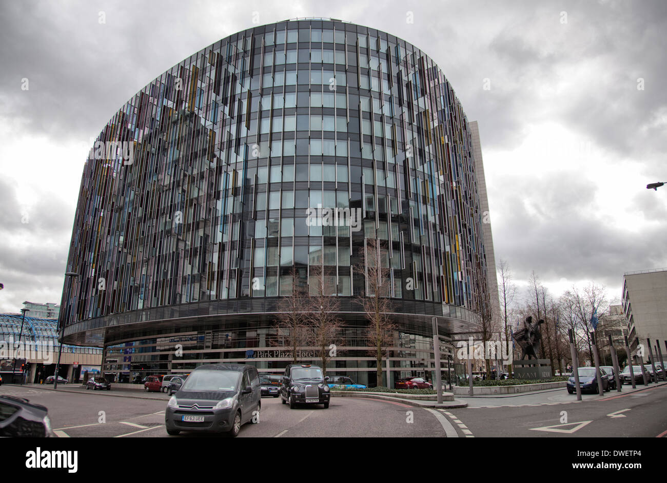 Park Plaza County Hall Hotel in Lambeth SE1 alongside Addington Street -  London UK Stock Photo - Alamy