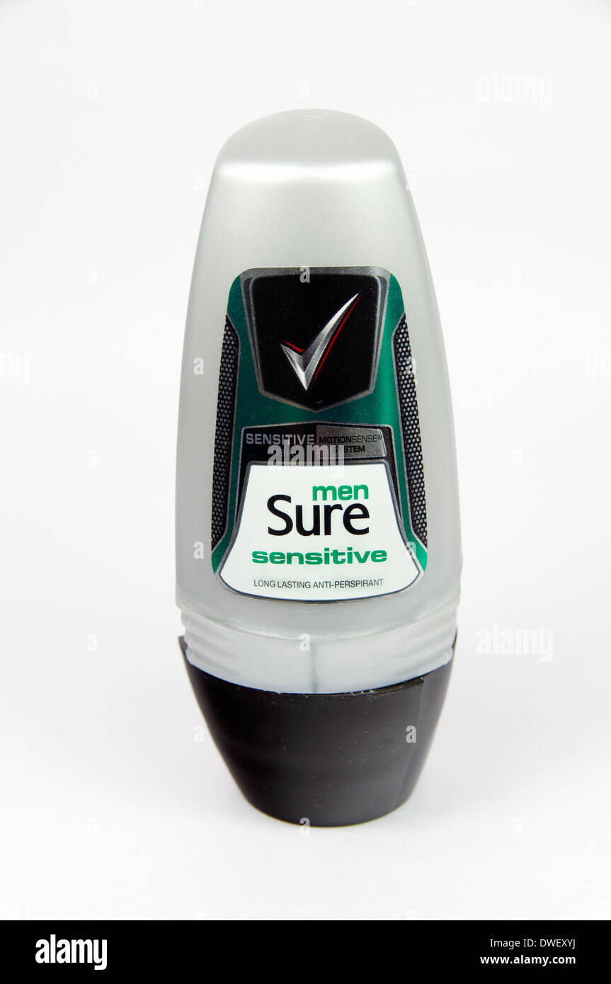 Mens Sure sensitive skin deodorant. Stock Photo