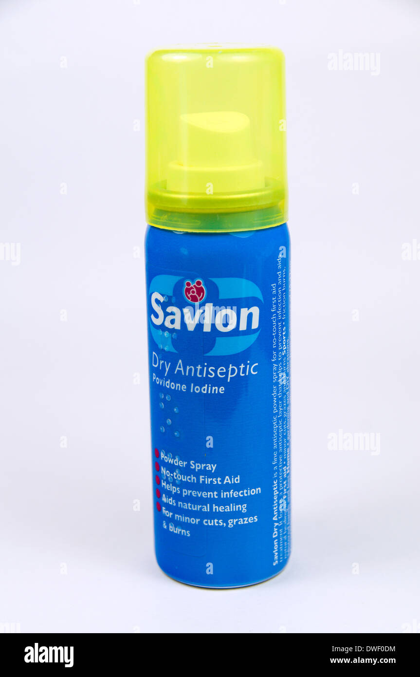 Savlon Antiseptic Spray. Stock Photo