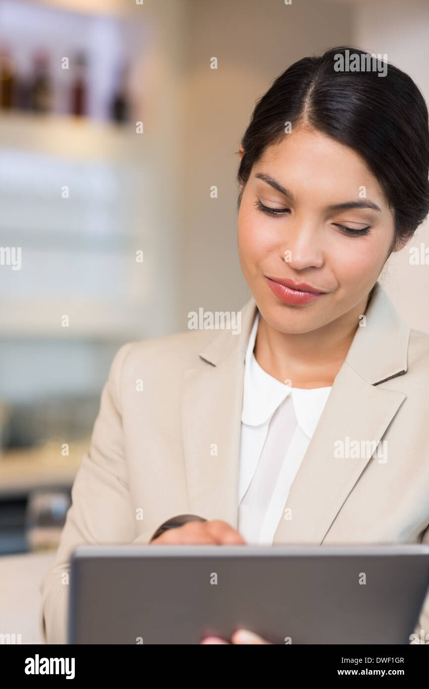 Young businesswoman using digital tablet Stock Photo