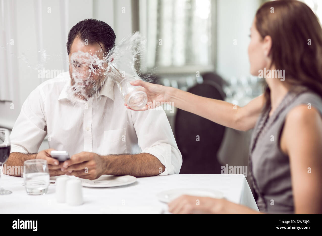 Angry woman drink water hires stock photography and images Alamy