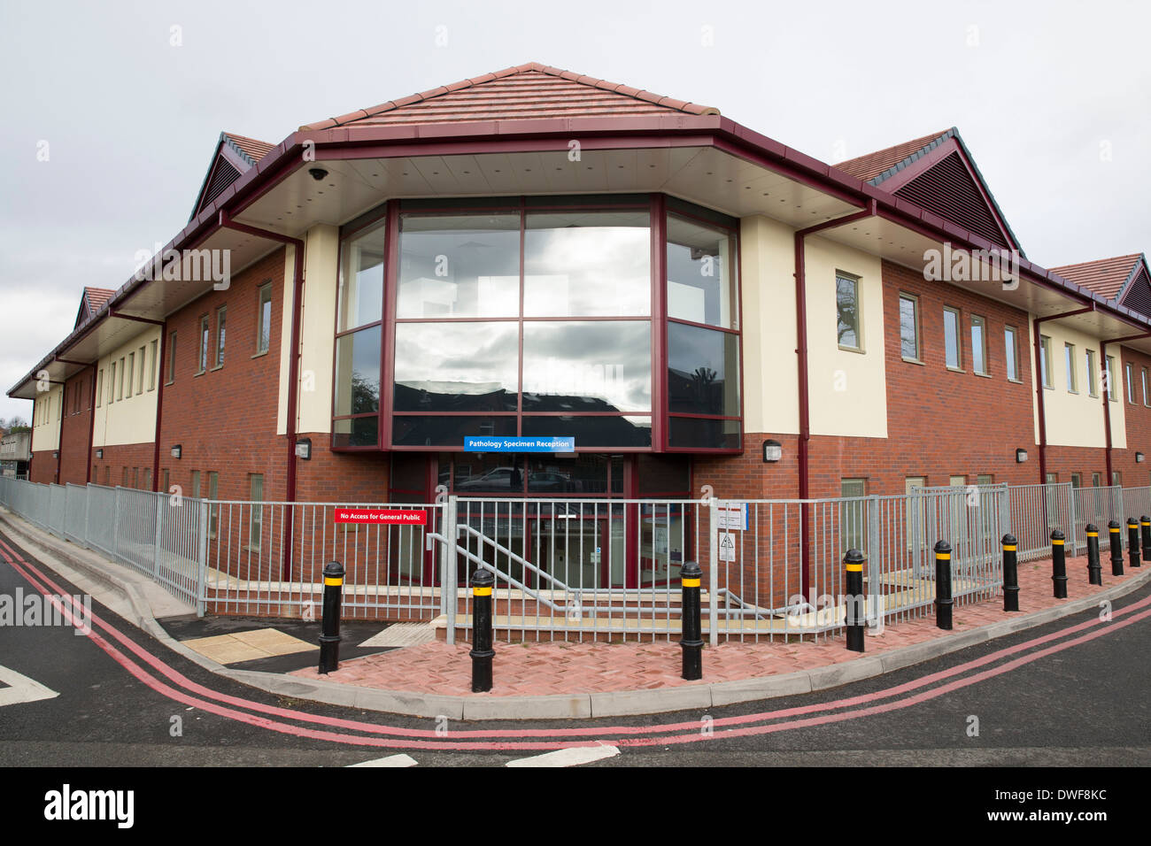 Heartlands Hospital, Birmingham. Pictured, the Pathology entrance to the hospital Stock Photo