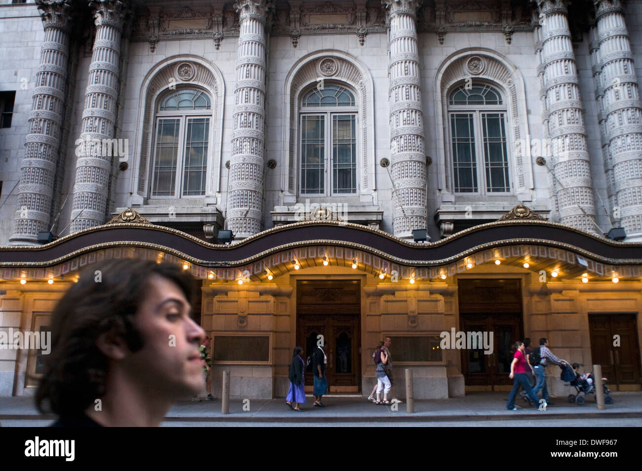 Lyceum Theater in Midtown West and Theater District. 149 West 45th Street between 6th Ave and 7th Ave Telephone 212-239-6200. Stock Photo