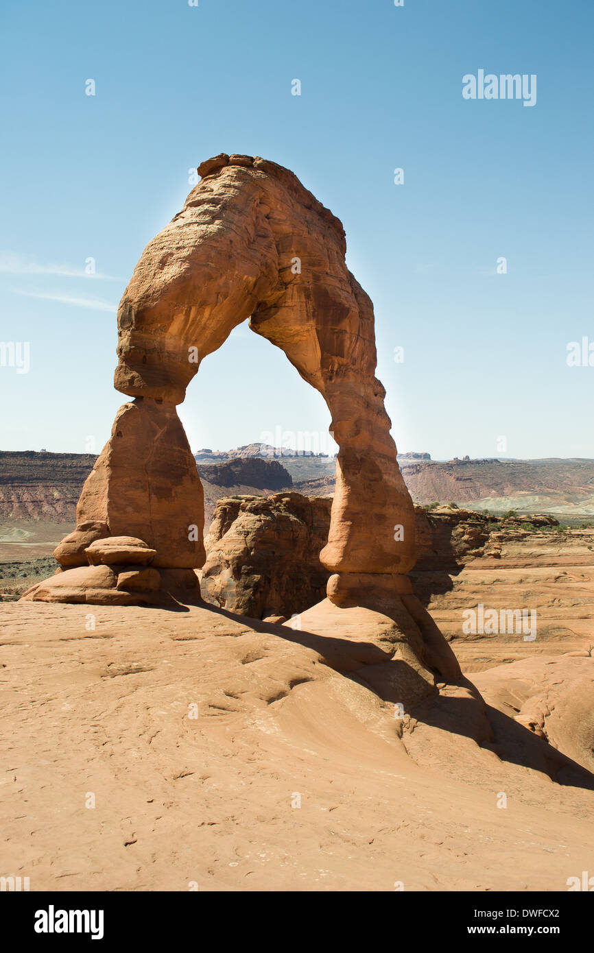arches national parck,utah,USA-august 9,2012:view of the delicate arch Stock Photo