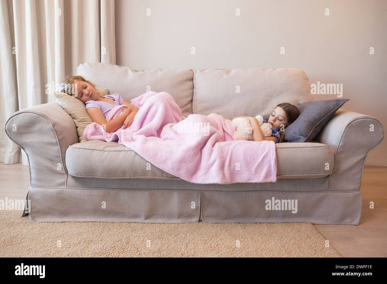 Sleeping Couch Blanket High Resolution Stock Photography and Images Alamy