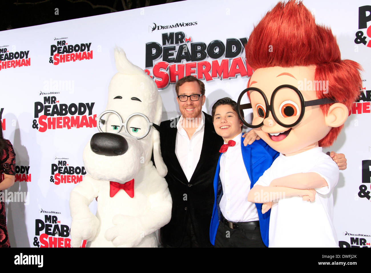 Rob Minkoff and Zach Callison attend the 'Mr. Peabody & Sherman' Los