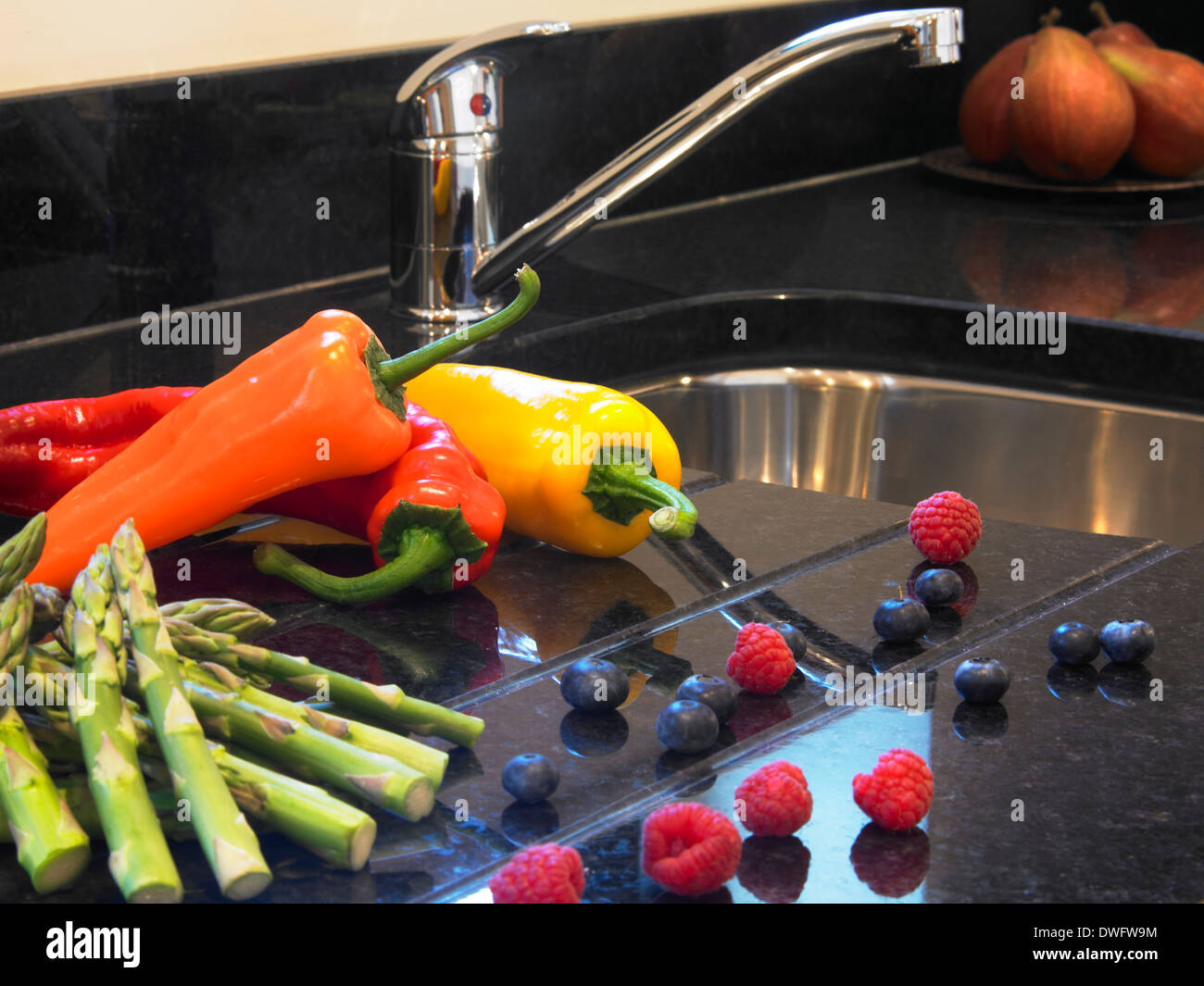 Kitchen sink Stock Photo