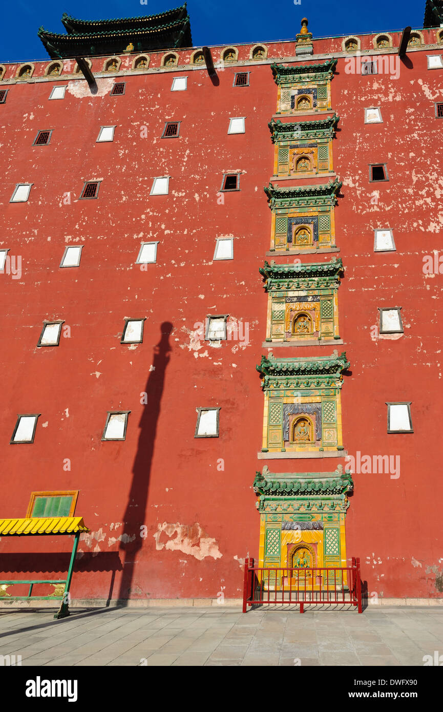 Putuo Zongcheng Temple . The Red Palace . Hebei Province, Chengde, China. Stock Photo