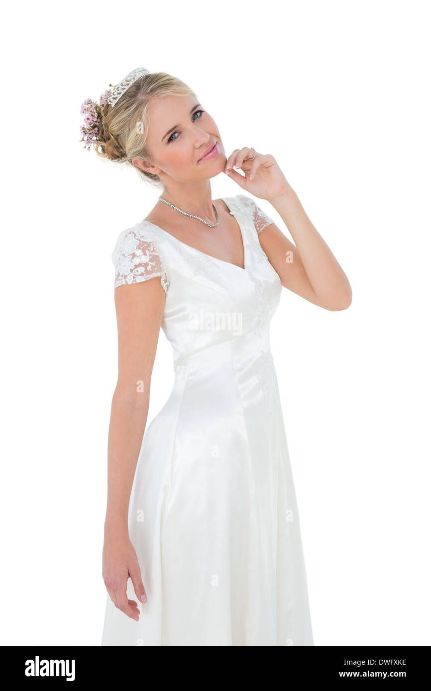 Portrait smiling bride hi-res stock photography and images - Alamy