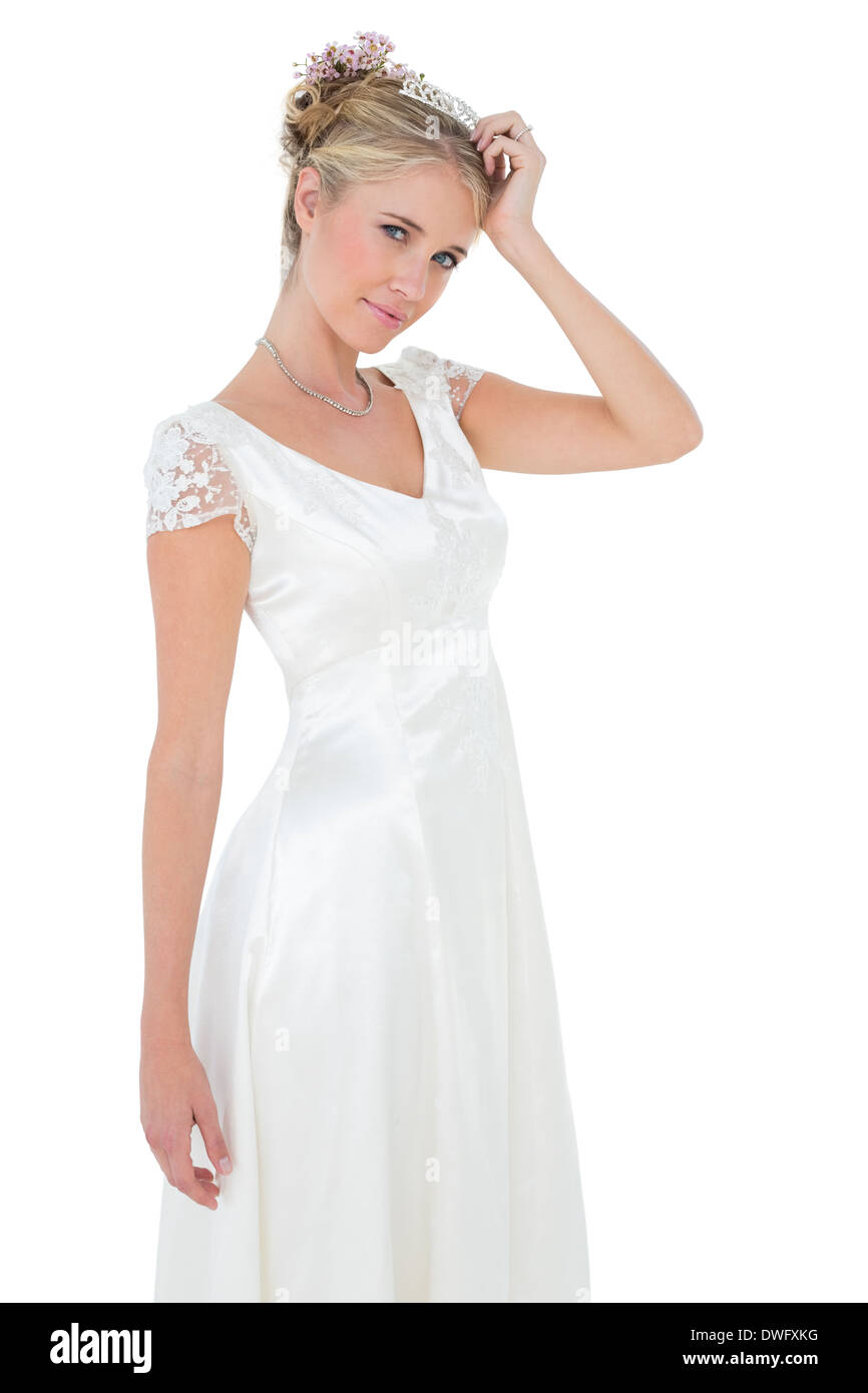 Portrait of confident bride posing Stock Photo