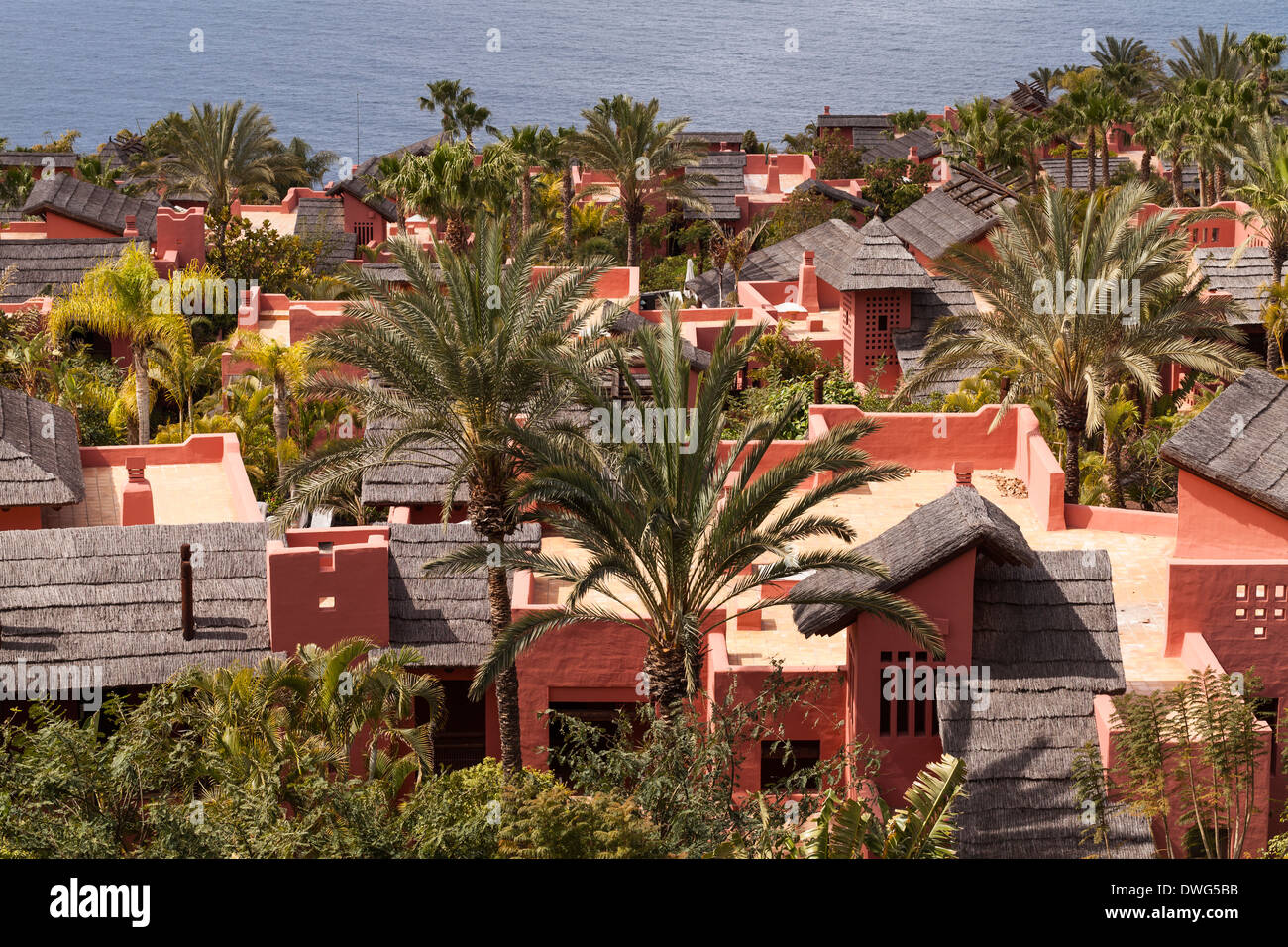 Hotel Abama 5 star resort near Playa San Juan in tenerife, canary Islands, Spain. Stock Photo
