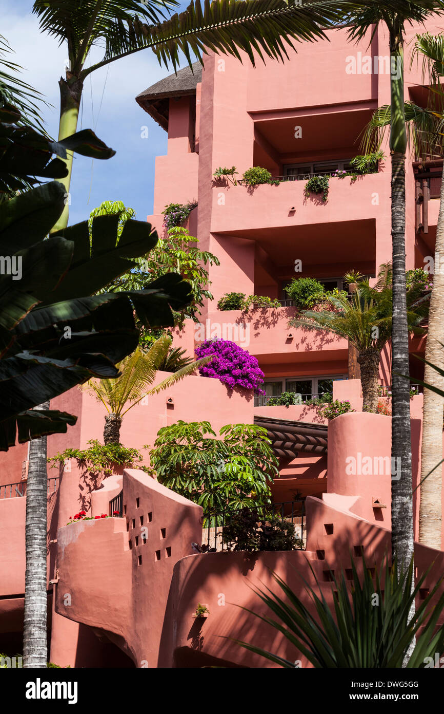 Hotel Abama 5 star resort near Playa San Juan in tenerife, canary Islands, Spain. Stock Photo