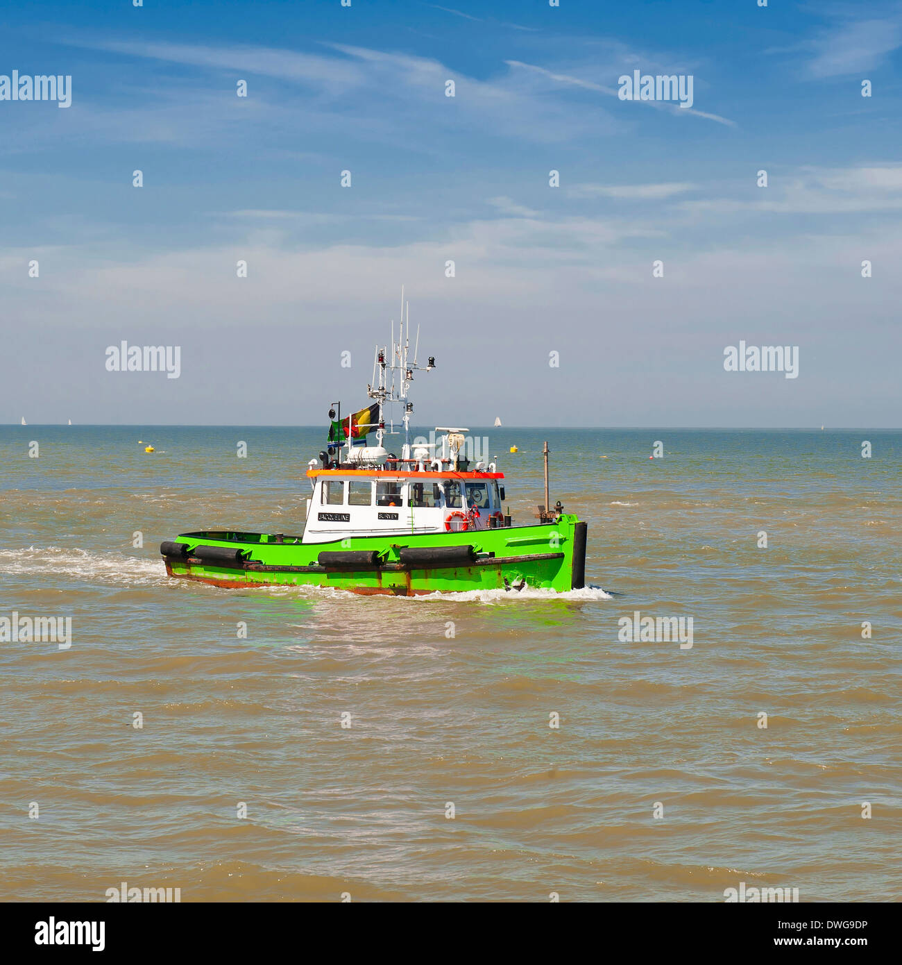 Tow boat, Ostend Stock Photo