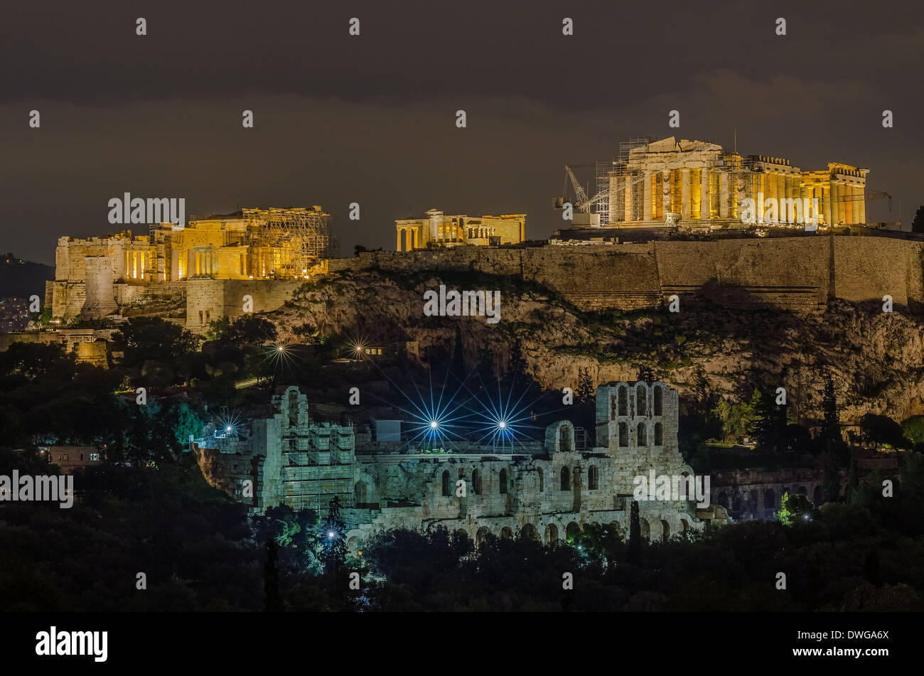 Acropolis of Athens Stock Photo