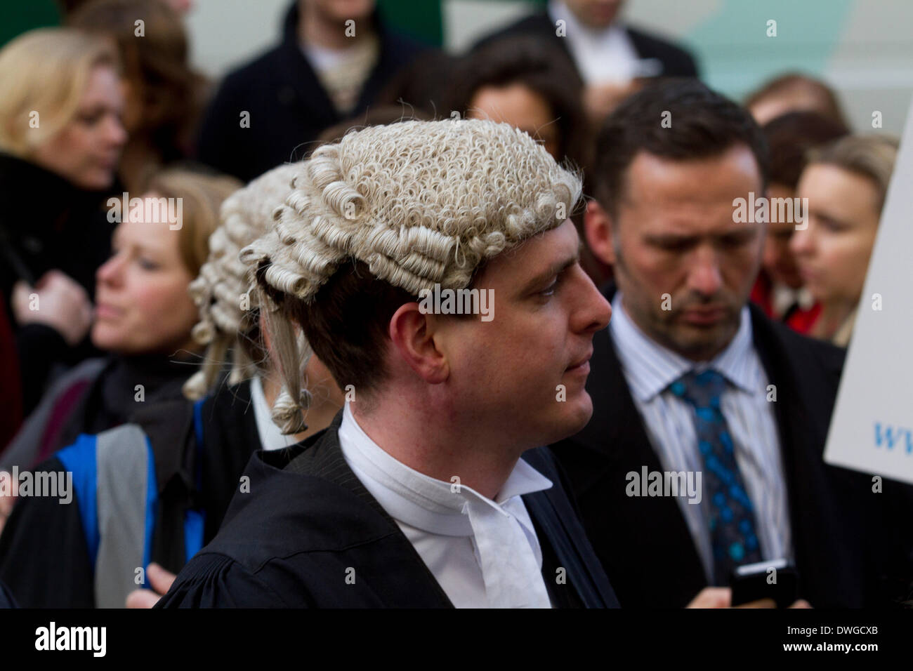 Westminster London, UK. 7th March 2014. Thousands of lawyers in England