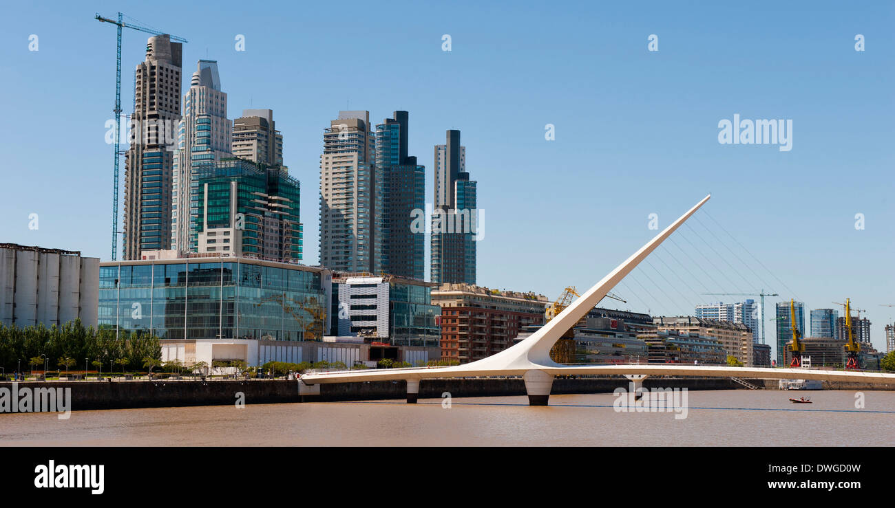 Puente de la Mujer, Buenos Aires Stock Photo