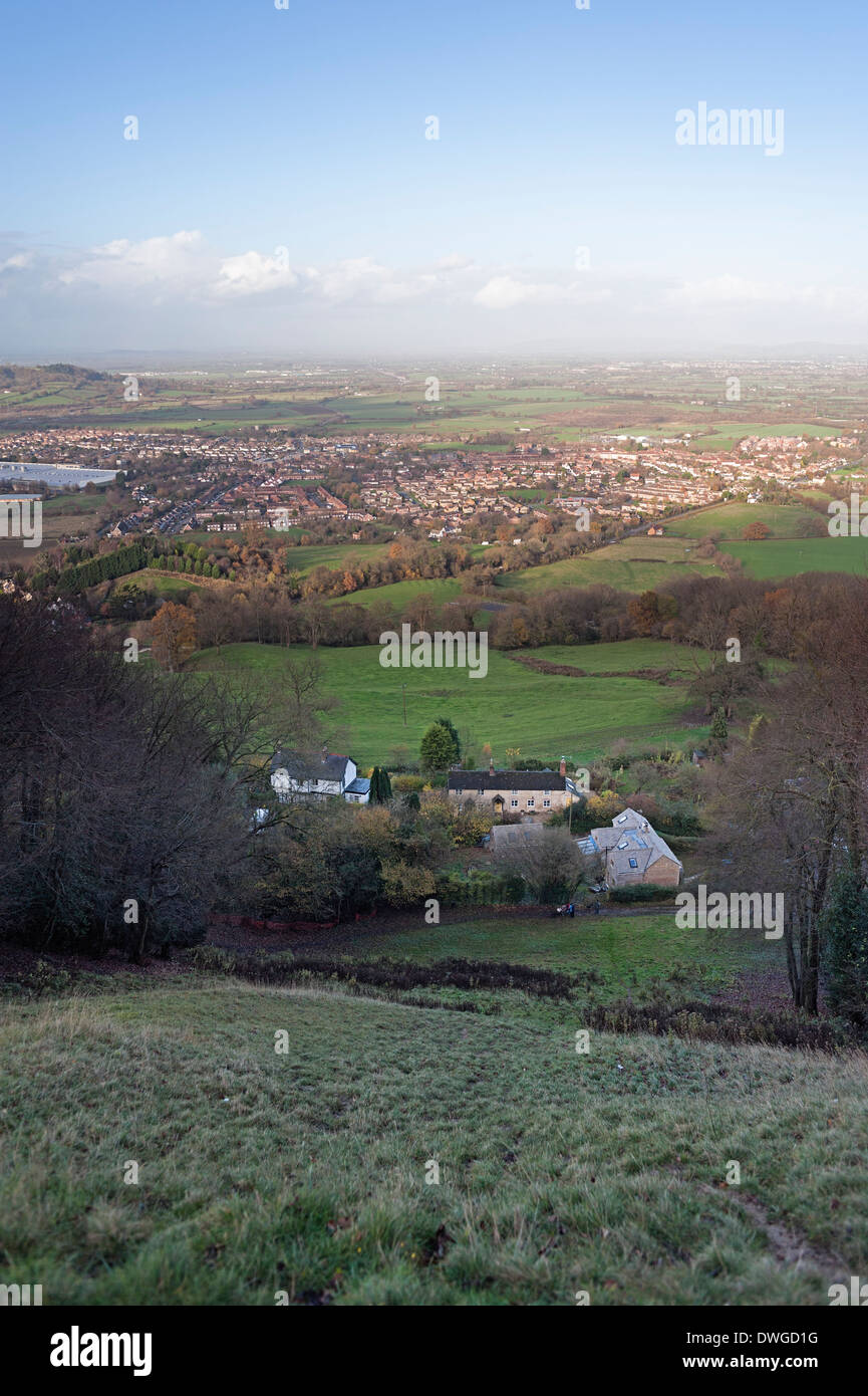 Coopers Hill Gloucestershire, site of the cheese rolling event Stock
