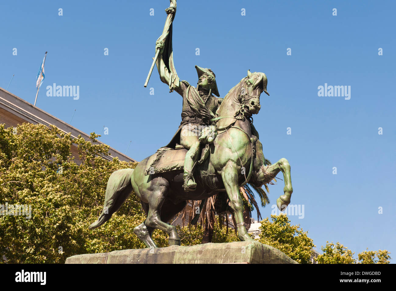 General Belgrano statue, Buenos Aires Stock Photo